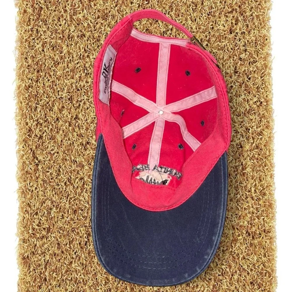 Men’s Adjustable Red and Blue Bonita Beach Florida Cap - Picture 3 of 4